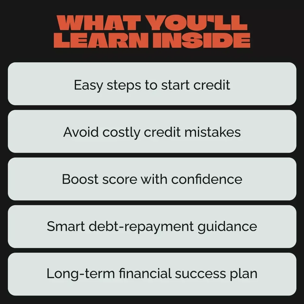 Building Credit from Scratch: A Beginner's Guide to Financial Freedom | How to Build Credit When You Have None | Printable Credit-Building Guide for Beginners