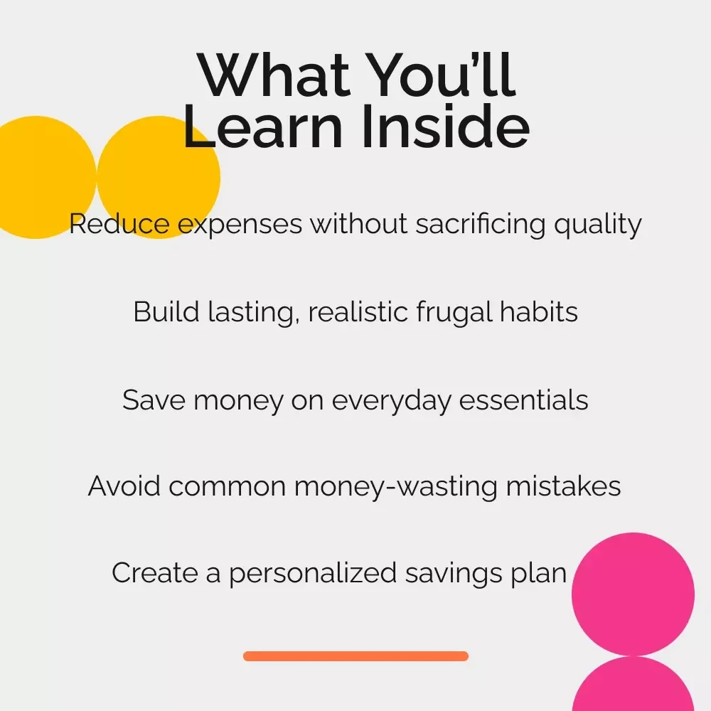 50 Smart & Simple Frugal Living Tips – Practical Money-Saving Guide, Budgeting eBook, Frugal Lifestyle Checklist, Save Money at Home & Beyond