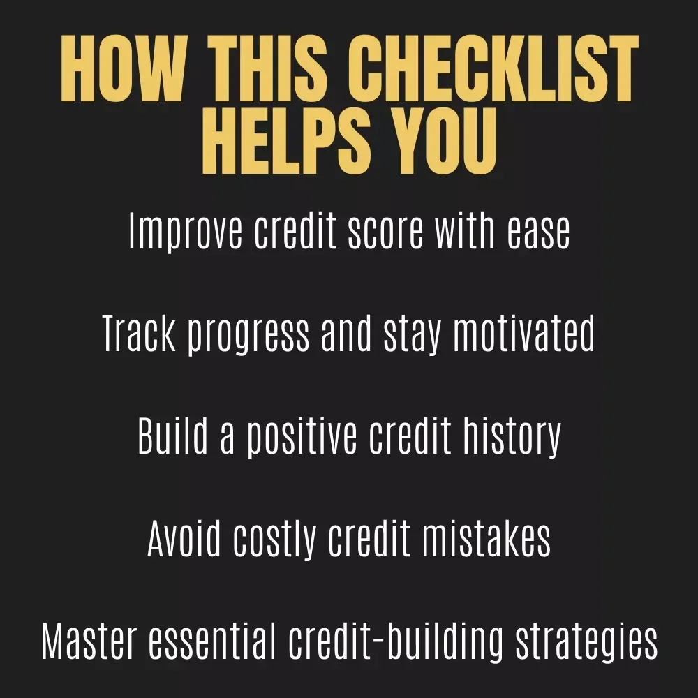 Boost Your Credit Score Checklist – Simple, Effective Steps to Improve Your Credit