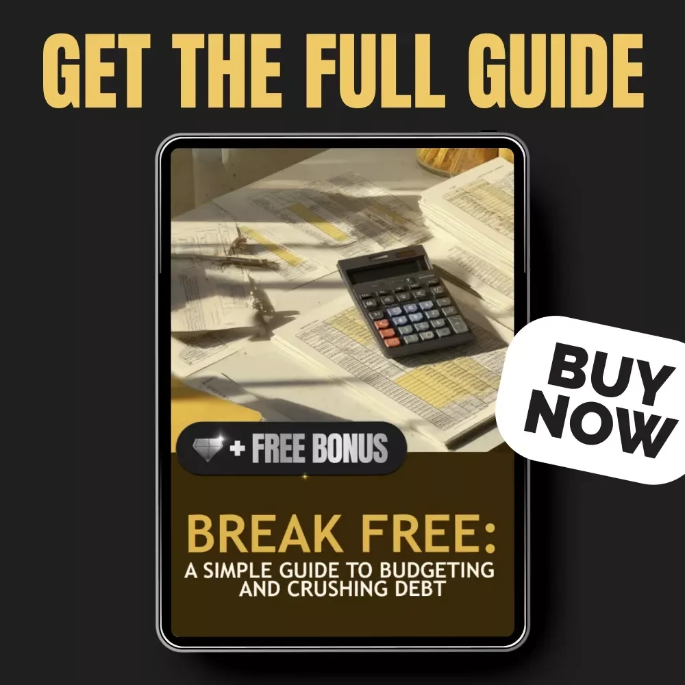 Break Free: A Simple Guide to Budgeting and Crushing Debt | Easy Step-by-Step Workbook on How to Budget and Pay Off Debt | Digital Download Financial Planner