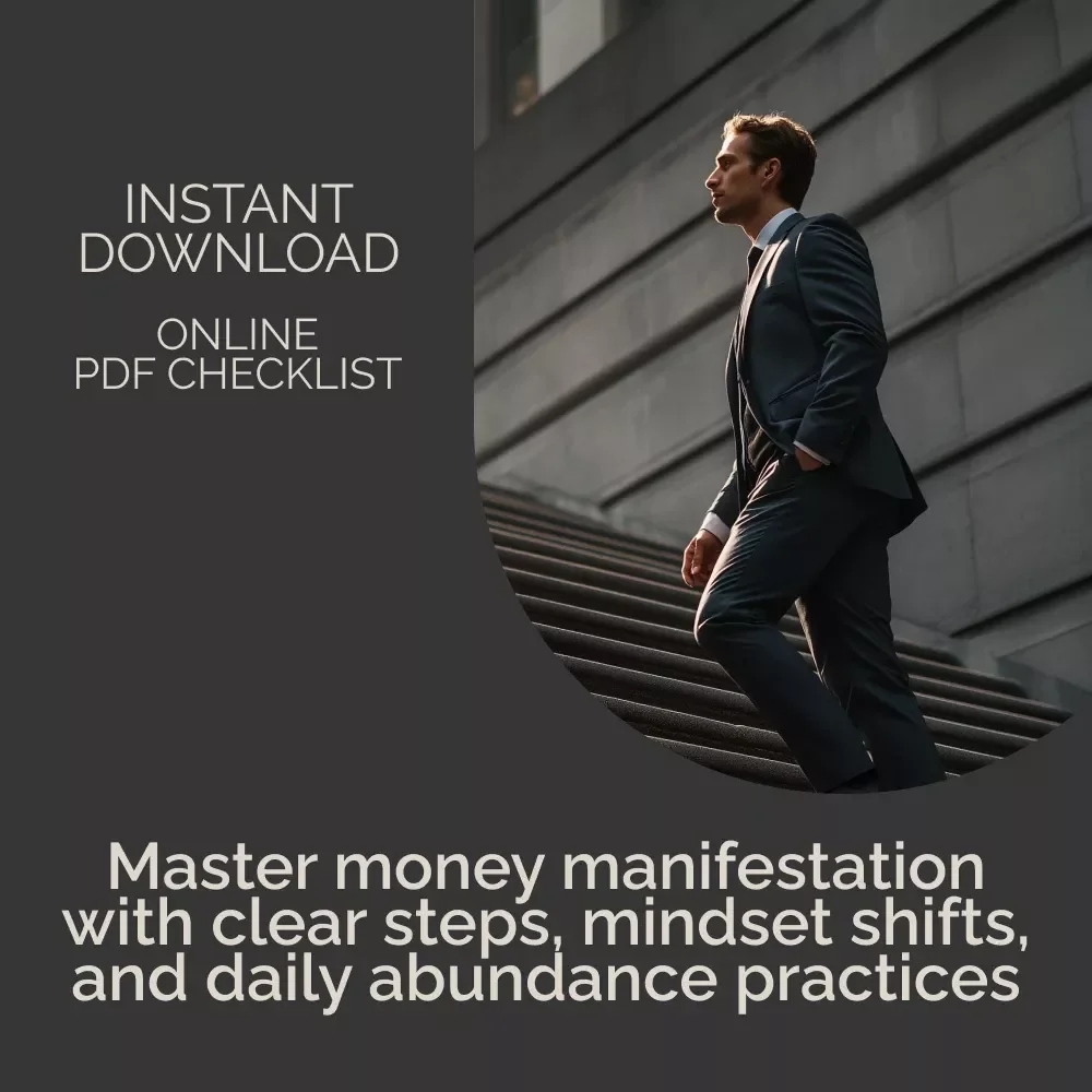 Manifest Money Like a Pro Checklist | Money Manifestation Guide | Abundance Mindset Digital Download | Law of Attraction Success Planner
