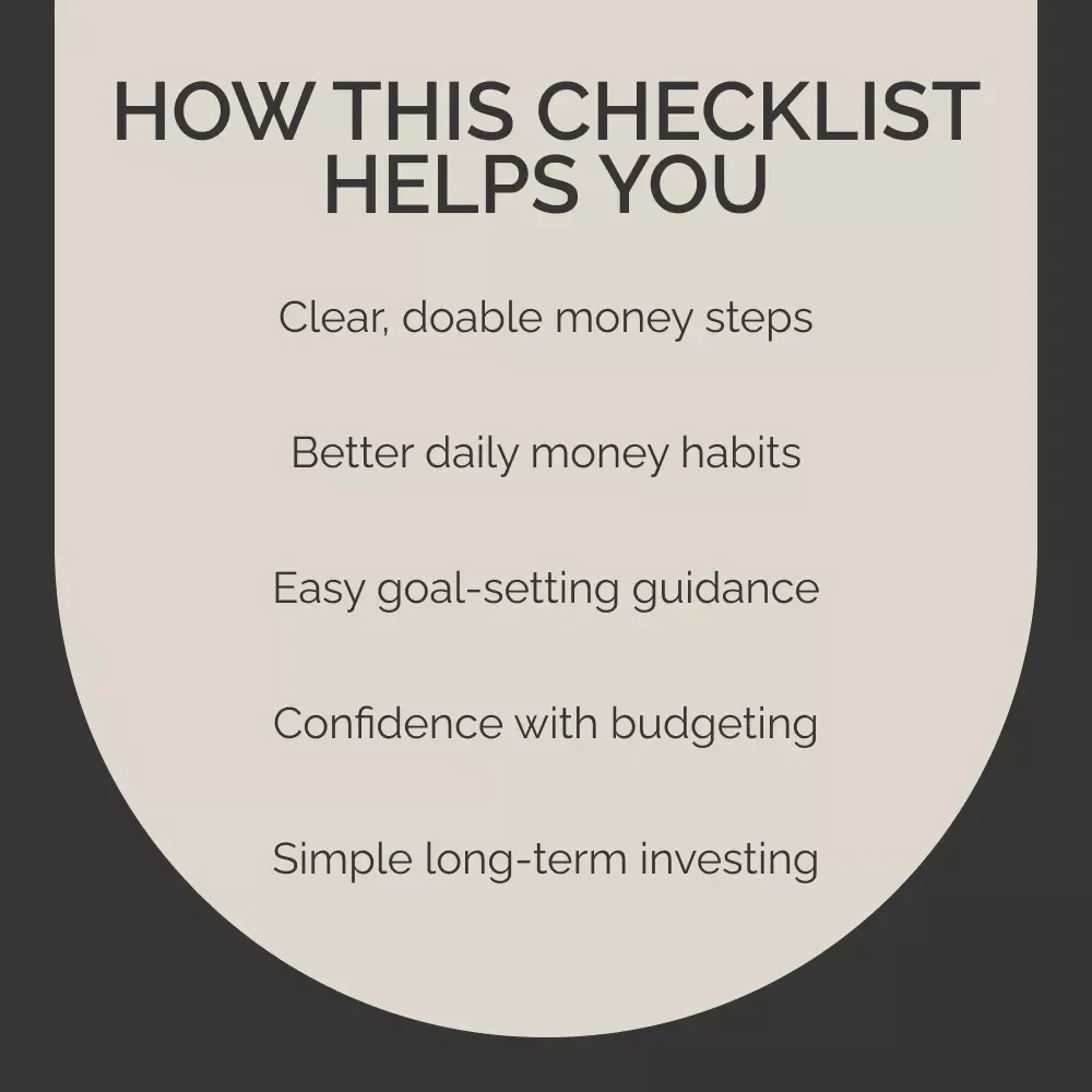 Your Money-Mindedness Action Checklist | Money-Mindedness Growth Guide, Financial Mindset Reset, Goal-Setting & Budgeting Printable Checklist for Intentional Wealth