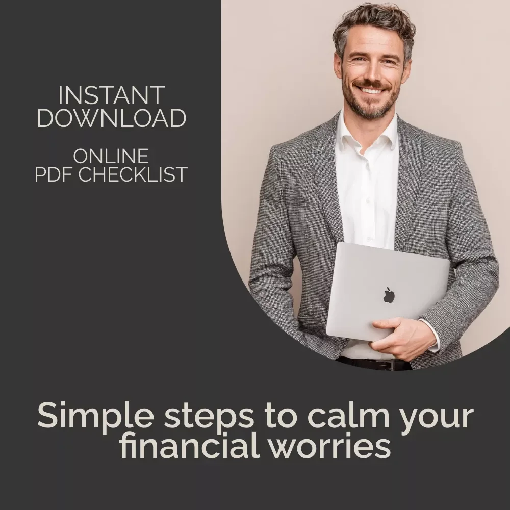 Money Stress-Free Checklist | Reduce Stress Over Money with Simple Daily Habits | Printable Financial Wellness Planner