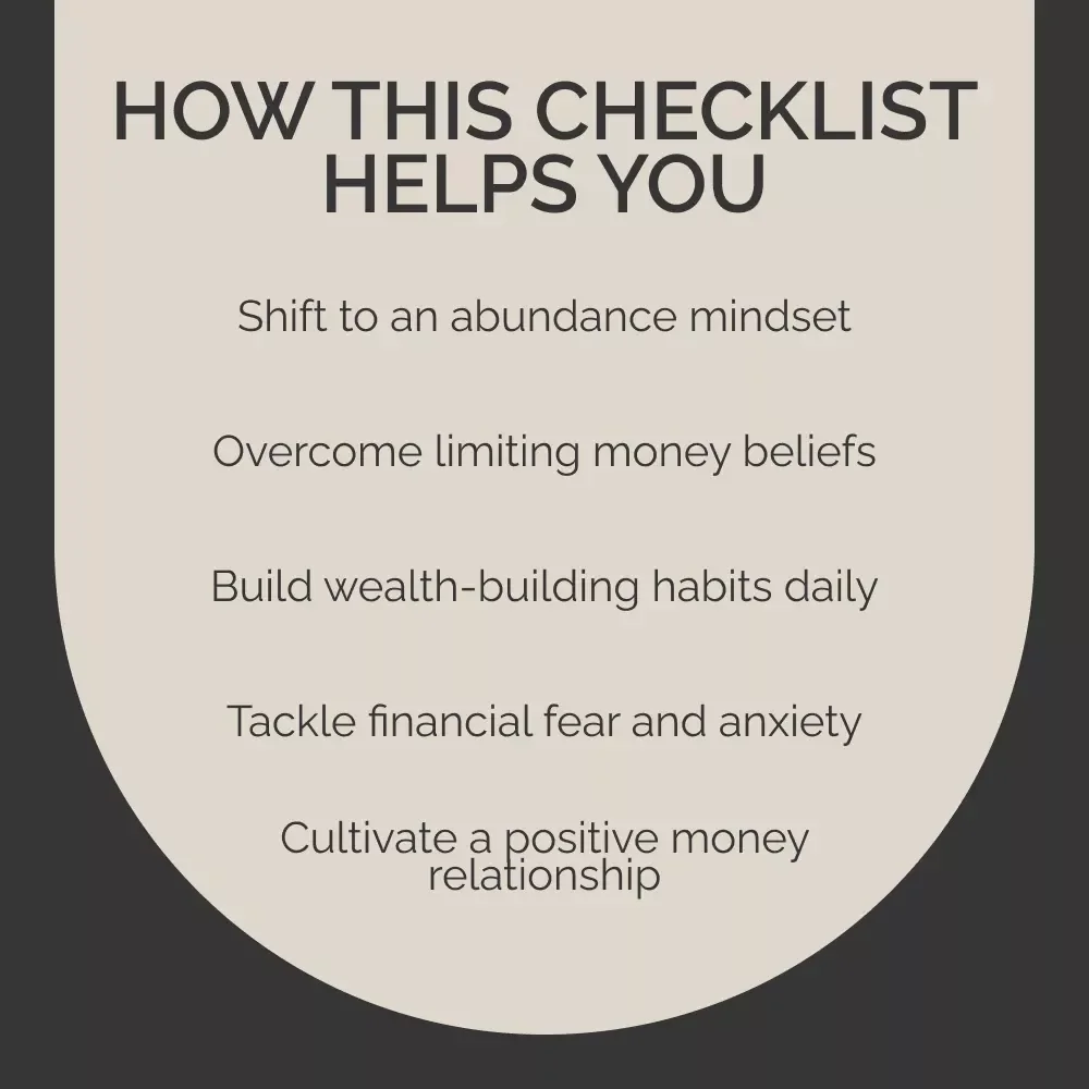 Wealth-Building Mindset Checklist - Transform Your Money Mindset for Financial Success