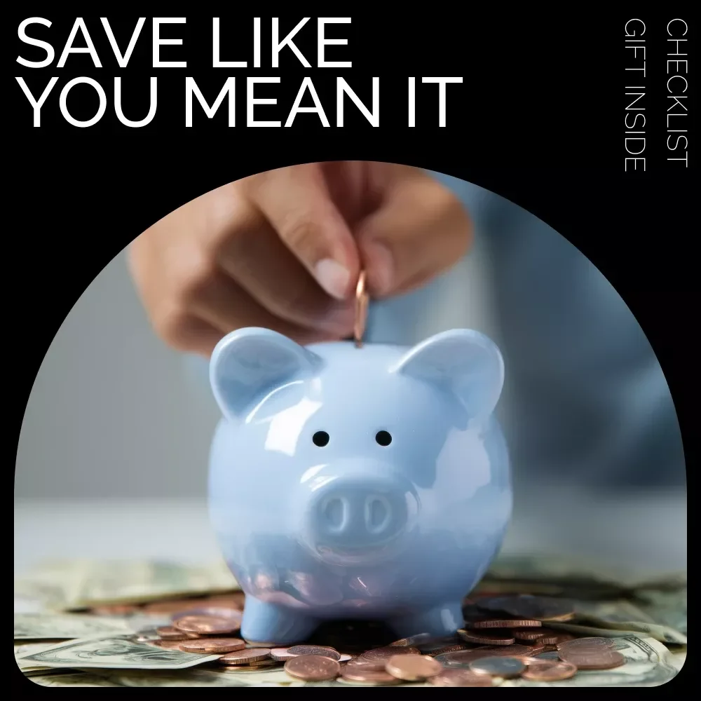 The “Save Like You Mean It” Monthly Checklist | Simple Steps to Build the Best Monthly Savings Plan | Printable Budget Tracker & Digital Download