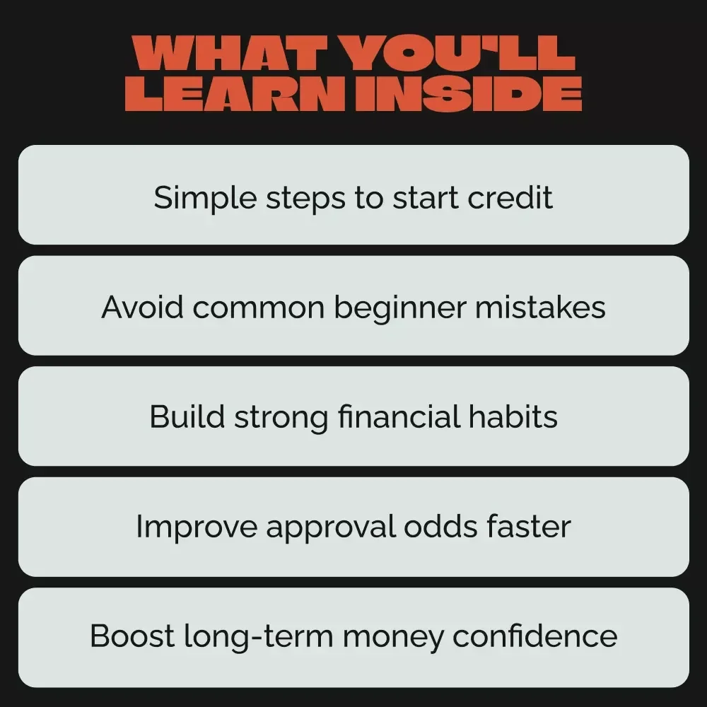 A Beginner’s Guide to Building Your Credit from Scratch | Essential Step-by-Step Credit-Building Guide for Beginners | How to Build Credit from Scratch Digital Download