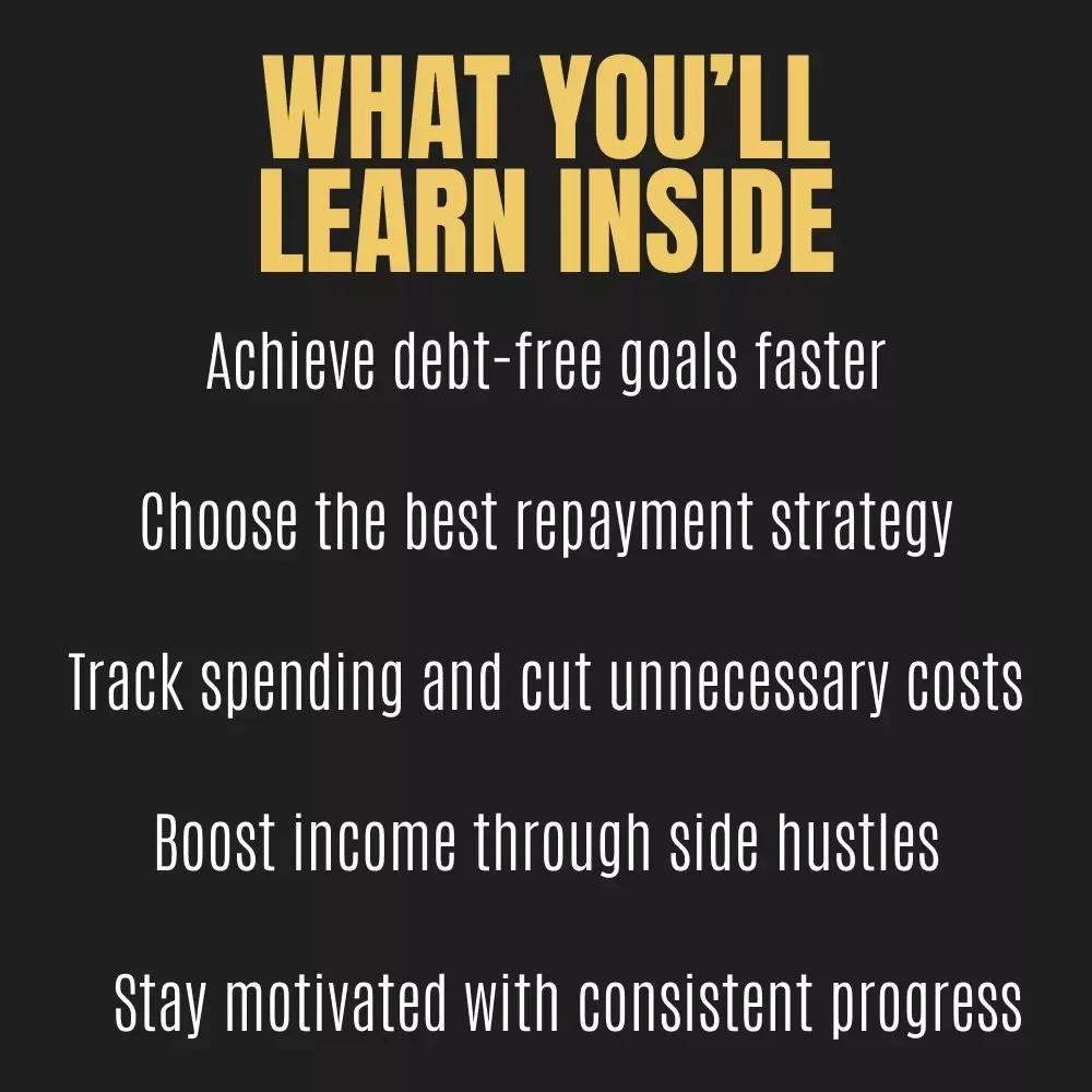 Debt-Free Fast Checklist 💸 | Achieve Financial Freedom Quickly | Digital Download Guide