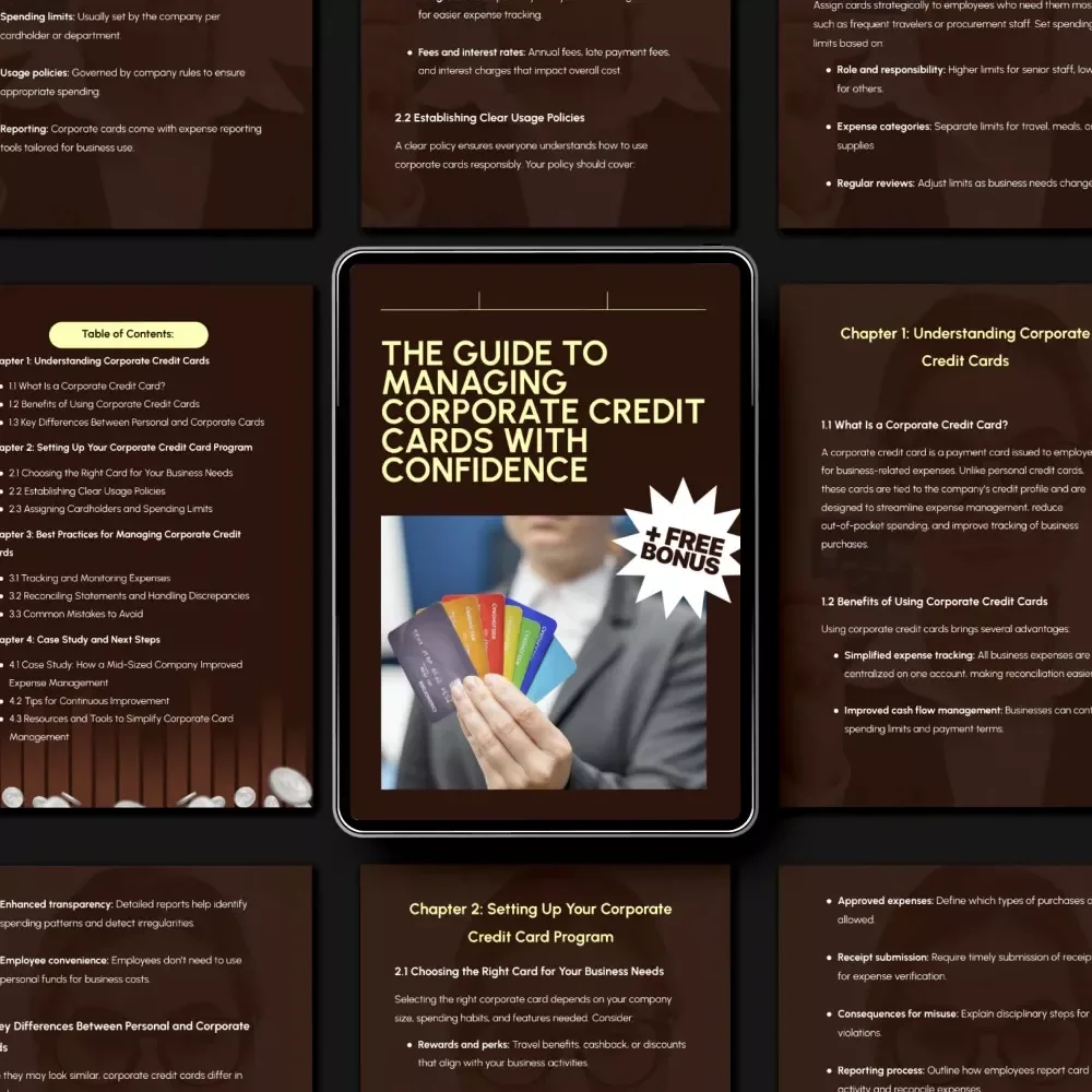 The Guide to Managing Corporate Credit Cards with Confidence | How to Manage Corporate Credit Cards for Smarter Business Spending