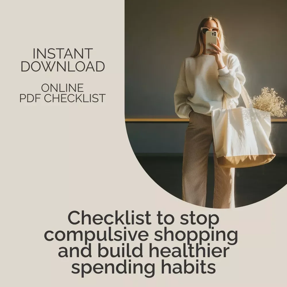 Breaking Free from Compulsive Shopping Checklist 💸 | Printable Anti-Impulsive Buying Guide for Financial Wellness