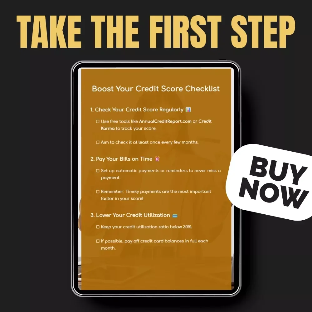 Boost Your Credit Score Checklist – Simple, Effective Steps to Improve Your Credit