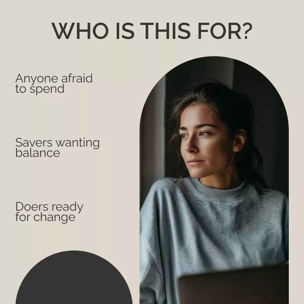 Overcome Your Fear of Spending Money Checklist | Printable Mindset and Budgeting Tool | For Anyone Afraid to Spend Money and Ready to Build Confidence