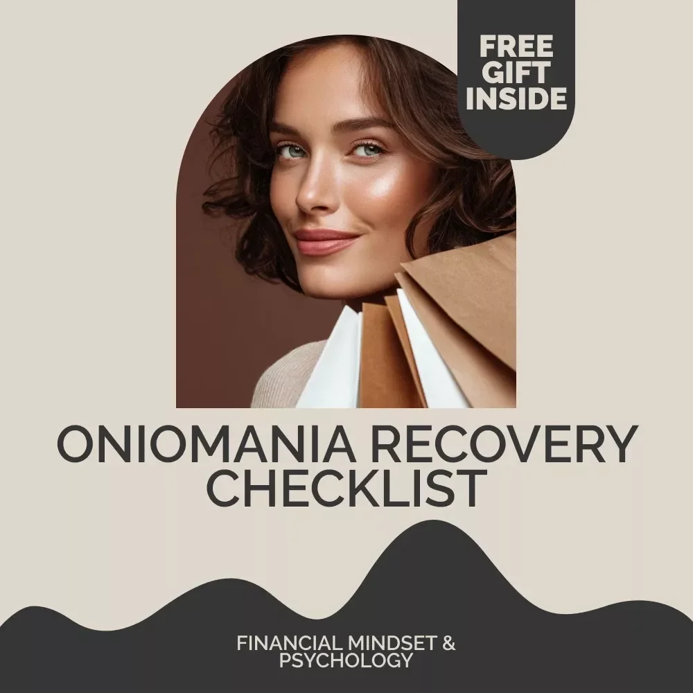 Oniomania Recovery Checklist 🛍️ | Printable Shopping Addiction Healing Guide | Budgeting & Mindfulness Support Tool for Overcoming Oniomania