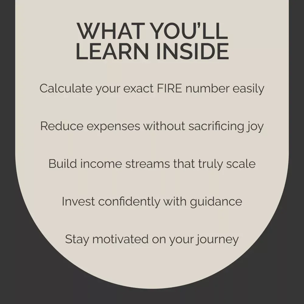 A No-Fluff Guide to Financial Independence and Retiring Early (FIRE) – Financial Independence eBook, FIRE Digital Download, Early Retirement Guide, Budgeting & Investing Roadmap