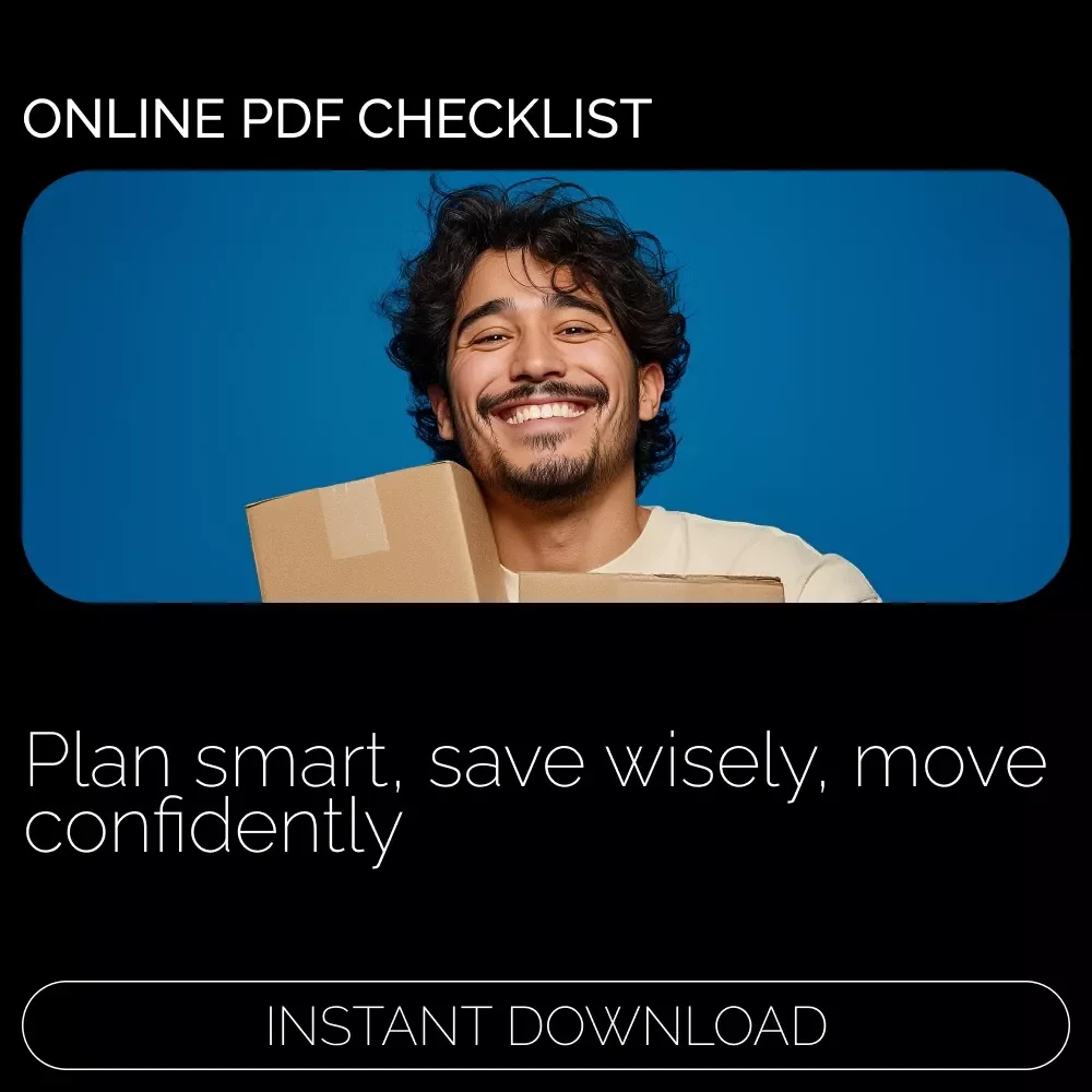Your Move-Out Savings Checklist | Printable Moving Budget Planner | Step-by-Step Guide on How to Save Money to Move Out | Digital Download