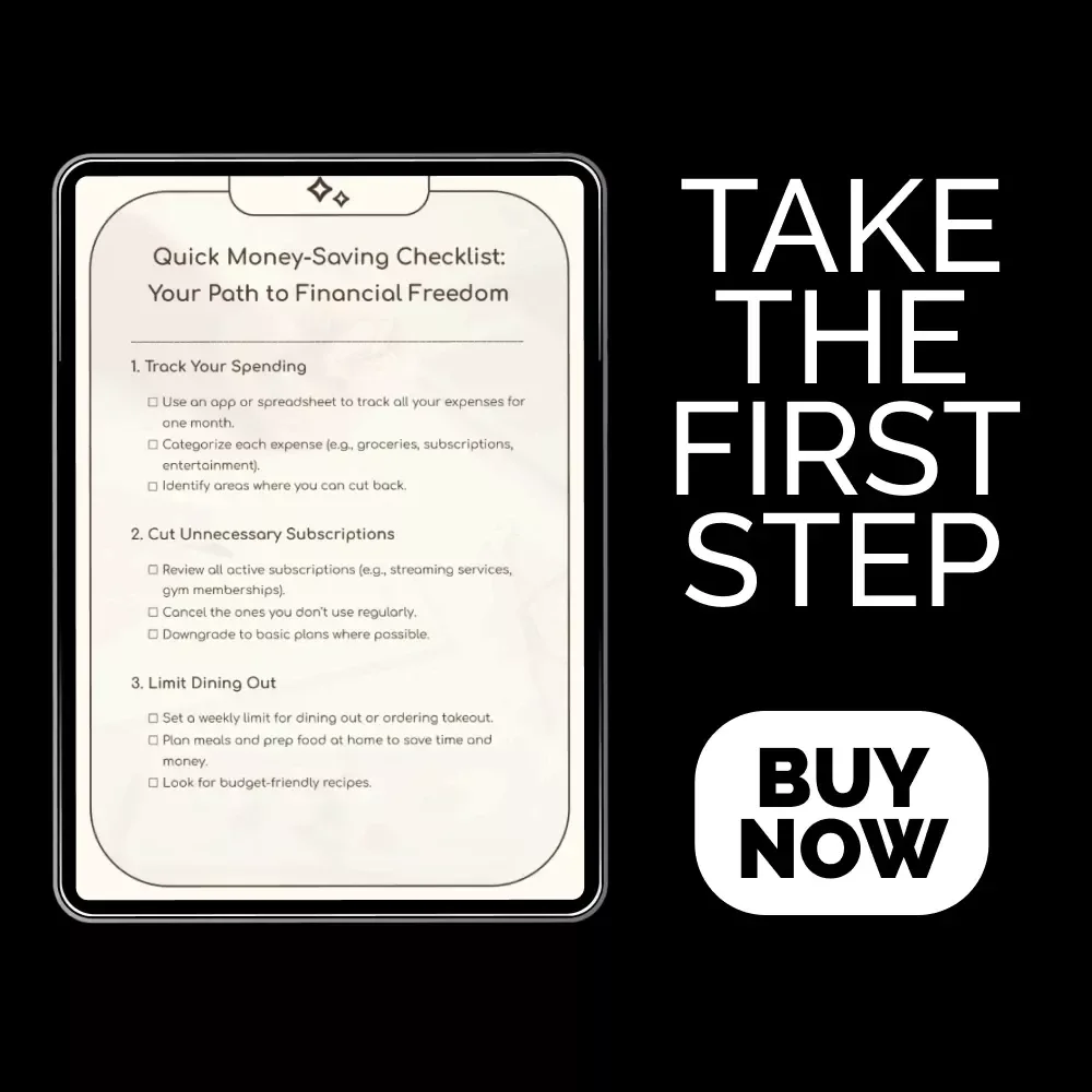 Quick Money-Saving Checklist: Your Path to Financial Freedom – Save Money Fast and Achieve Financial Goals