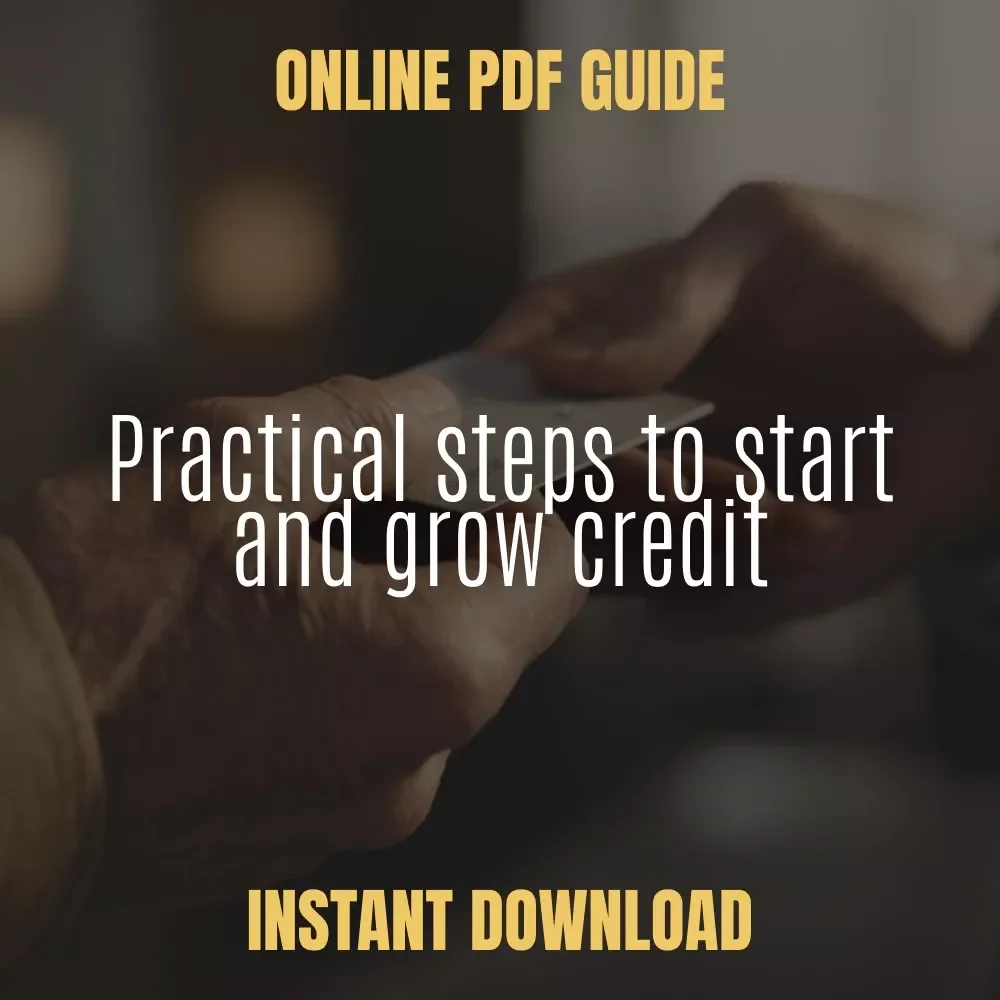 Building Credit When You Have None | Step-by-Step Checklist on How to Build Credit With No Credit | Beginner-Friendly Financial Guide | Digital Download