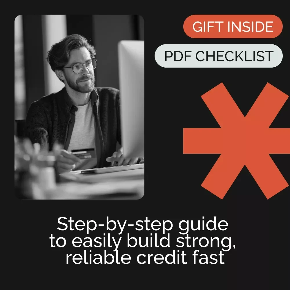 Ultimate Credit Building Checklist | Printable Digital Download for Beginners | Step-by-Step Guide on How to Build Credit When You Have None | Credit Score Starter Workbook