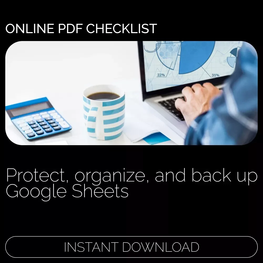 Save It Like a Pro: Google Sheets – Digital Guide for File Management, Backup, Version History, Permissions & Smart Sharing