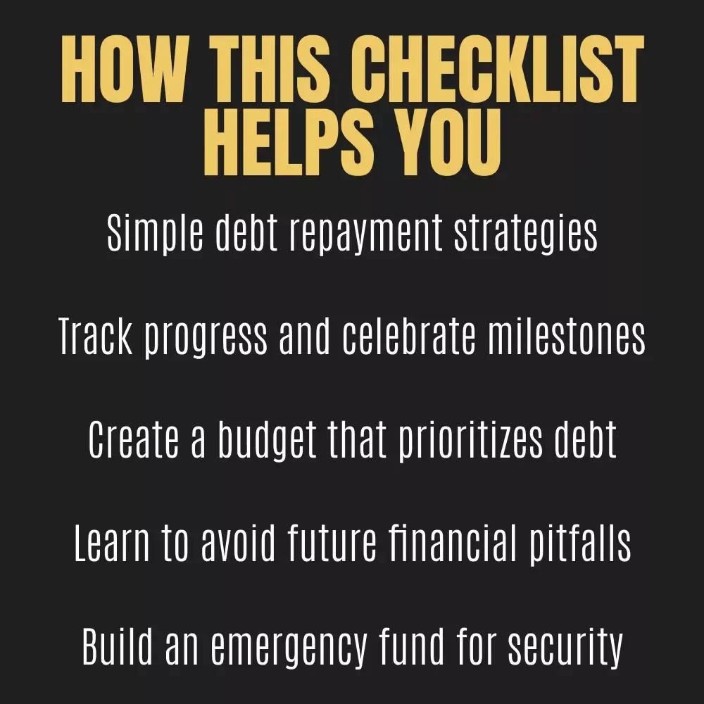Checklist: Your Debt-Free Journey 🚀 - A Complete Guide to Financial Freedom