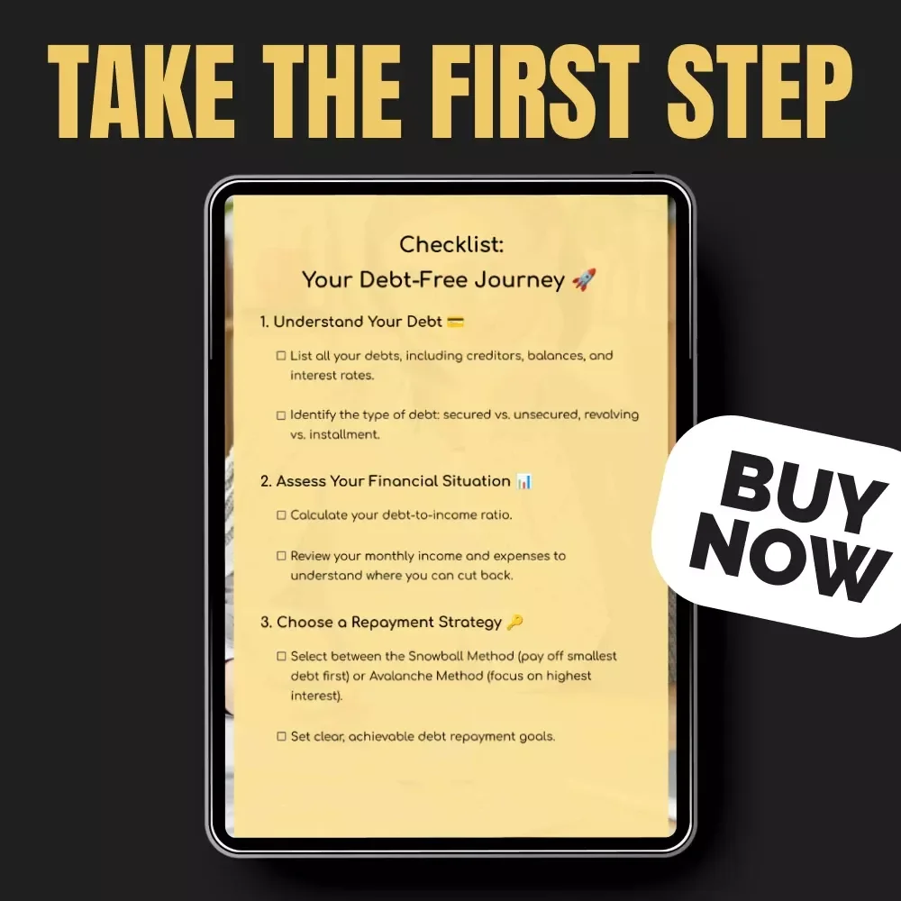 Checklist: Your Debt-Free Journey 🚀 - A Complete Guide to Financial Freedom