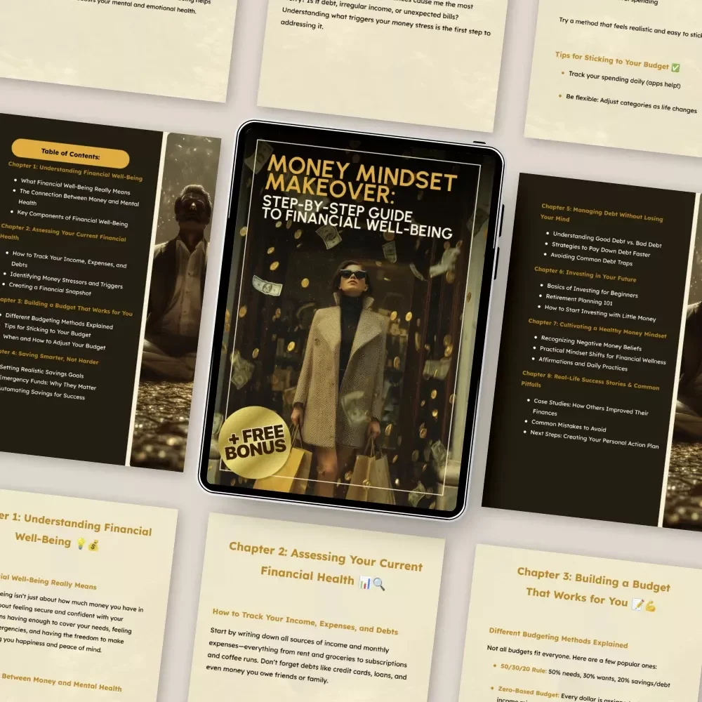 Money Mindset Makeover: Step-by-Step Guide to Financial Well-Being | Digital eBook for Personal Growth & Financial Confidence | Learn to Improve Your Financial Well-Being