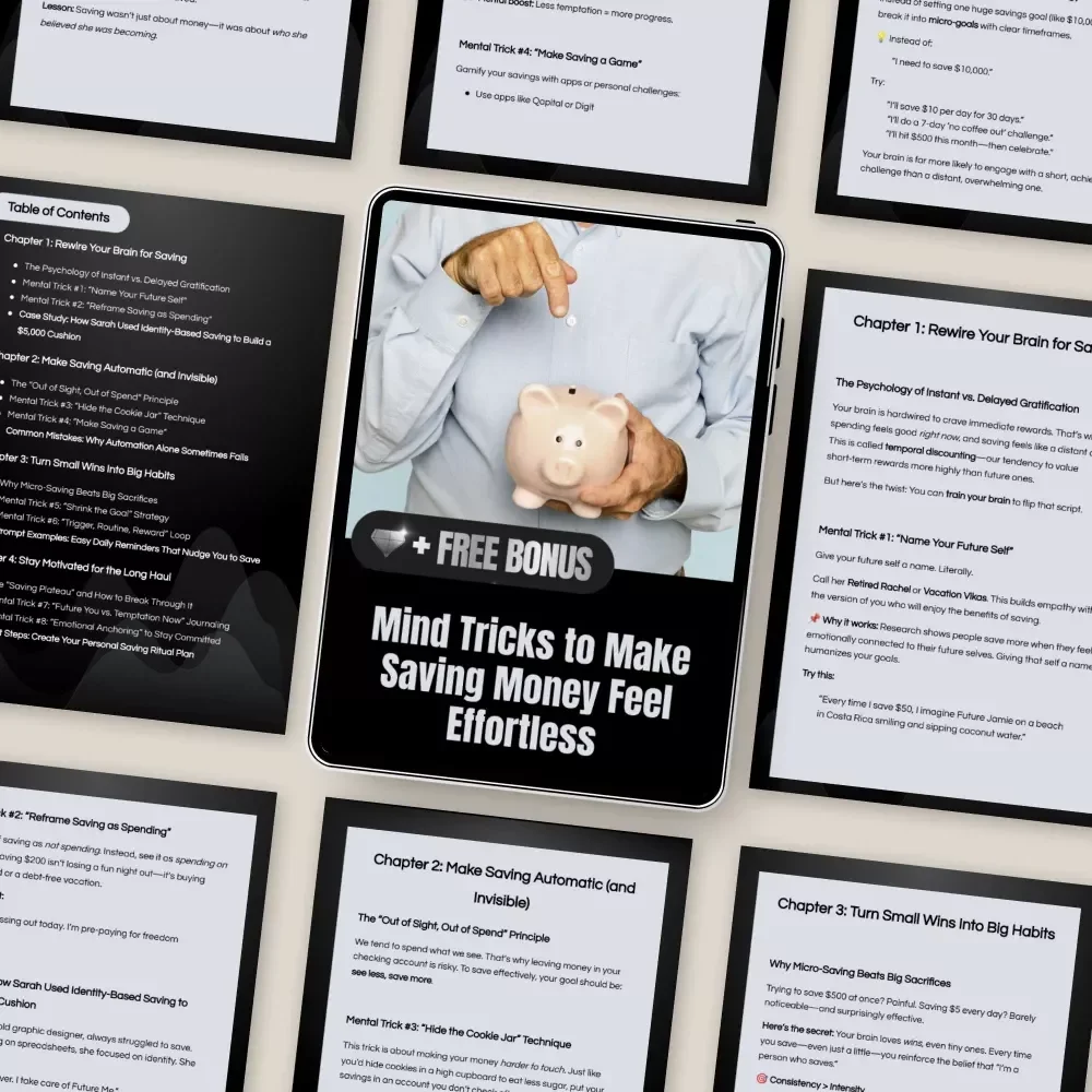 Mind Tricks to Make Saving Money Feel Effortless – Practical Guide with Proven Mental Tricks to Stick Saving Habit, Build Automatic Money Habits & Stay Motivated