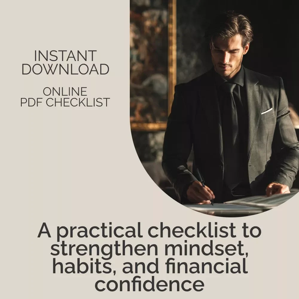 Your Money-Mindedness Action Checklist | Money-Mindedness Growth Guide, Financial Mindset Reset, Goal-Setting & Budgeting Printable Checklist for Intentional Wealth