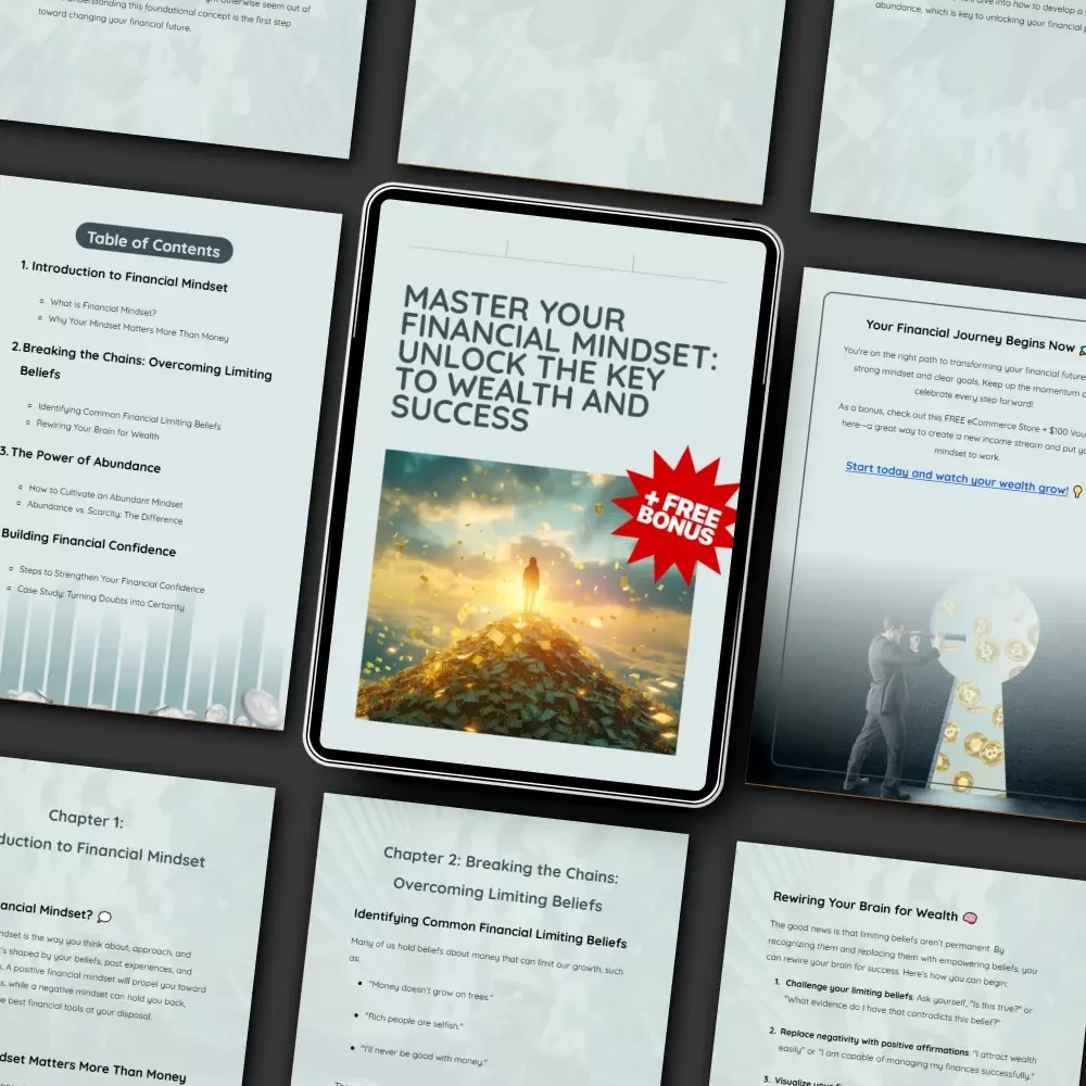 Master Your Financial Mindset: Unlock the Key to Wealth and Success | Financial Mindset eBook for Abundance, Confidence, and Money Mastery | Mindset Coaching Guide | Wealth-Building Digital Download