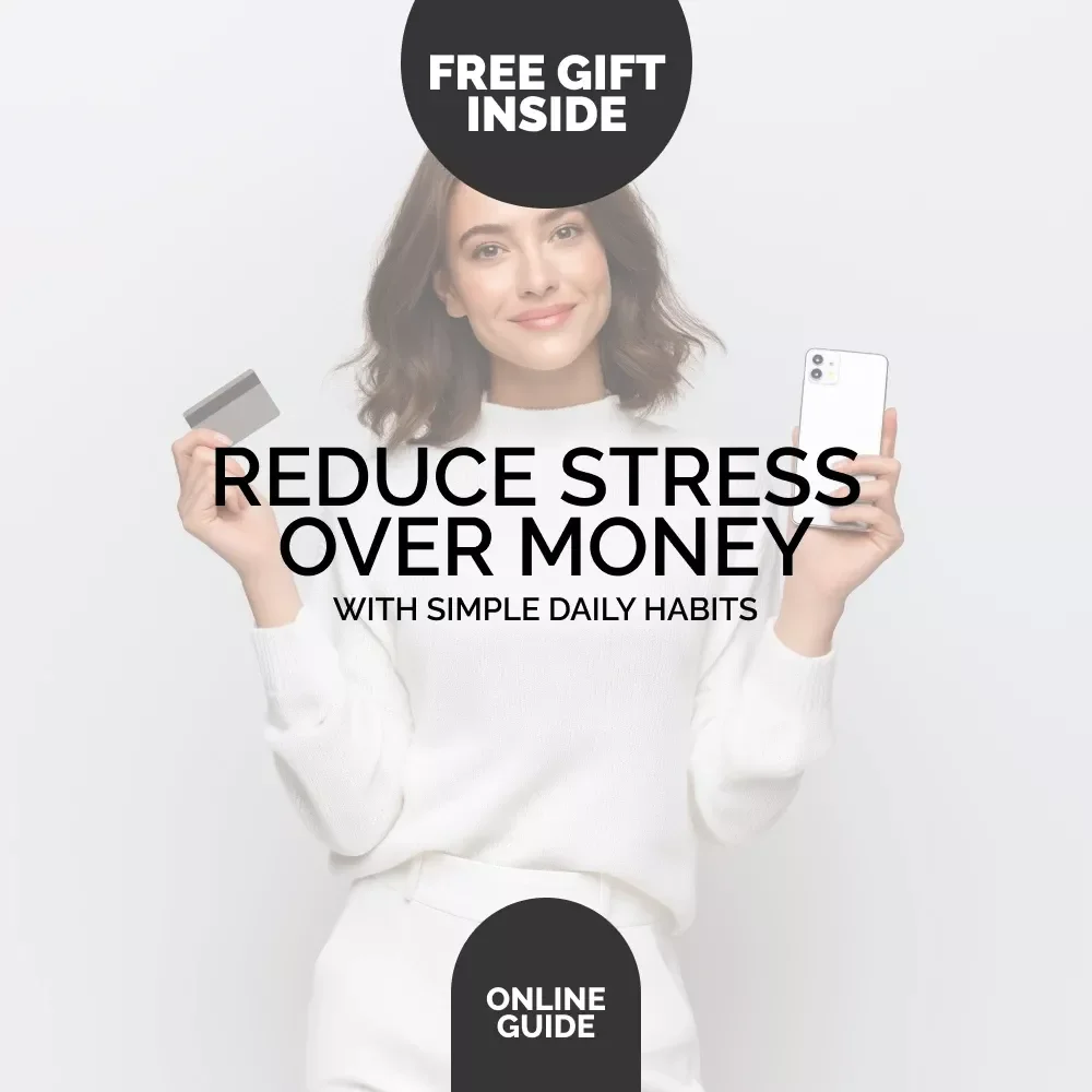 Money Stress-Free Checklist | Reduce Stress Over Money with Simple Daily Habits | Printable Financial Wellness Planner