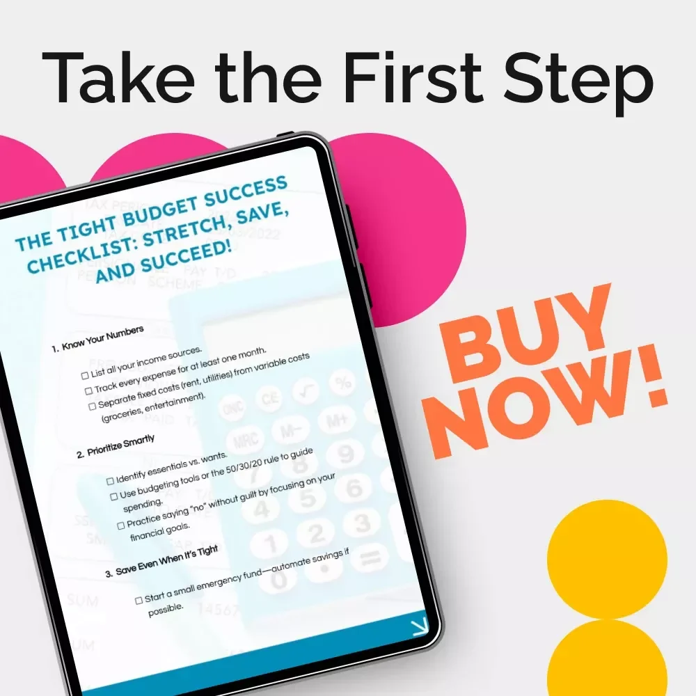 The Tight Budget Success Checklist: Stretch, Save, and Succeed | Budget Checklist, Money Saving Guide, Digital Download for Smart Spending