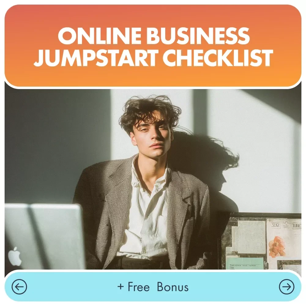 Online Business Jumpstart Checklist – Digital Download for Starting an Online Business, Step-by-Step Launch Guide, Beginner Entrepreneur Setup List