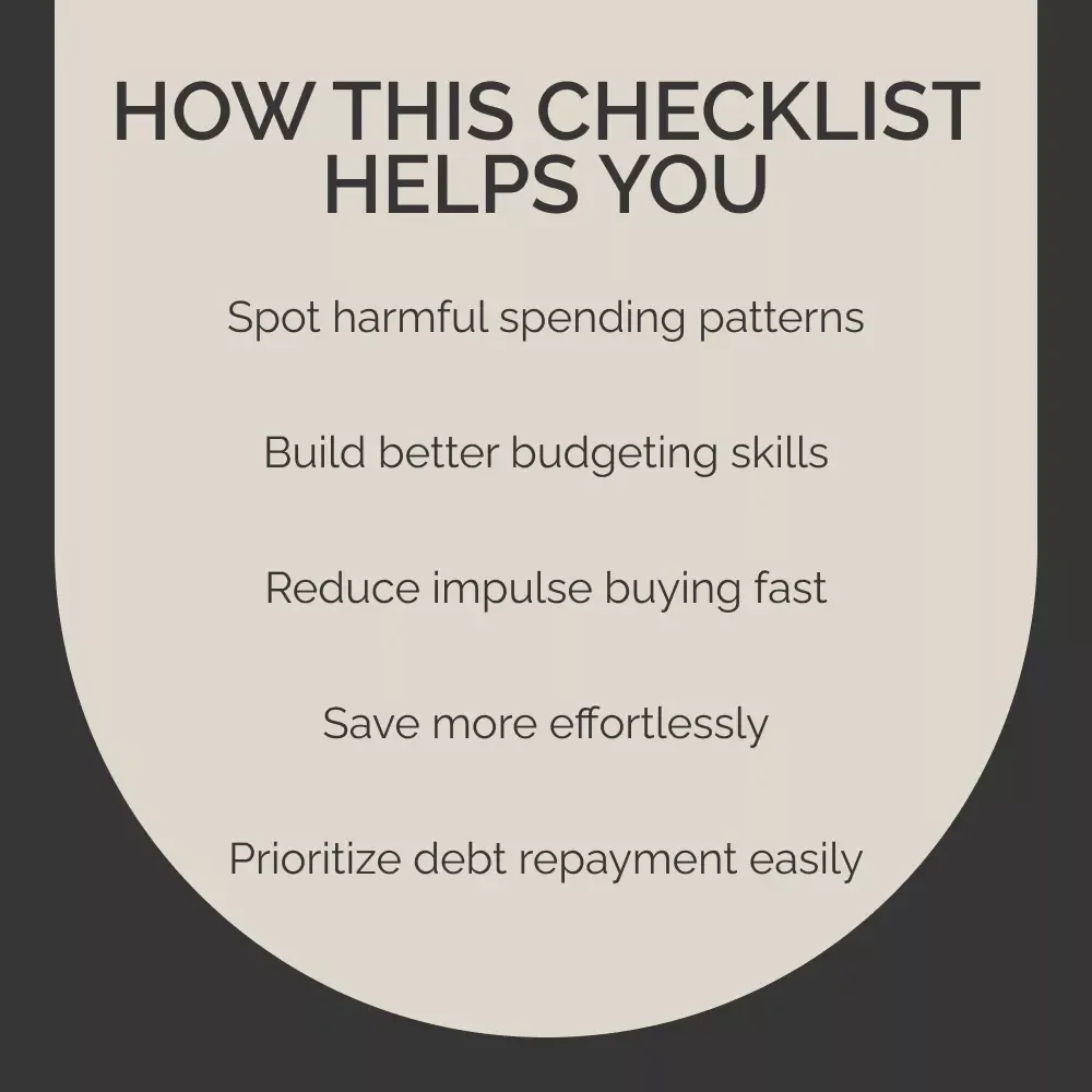 Master Your Spending Checklist | Excessive Spending Guide for Budgeting, Saving & Financial Clarity | Digital Download