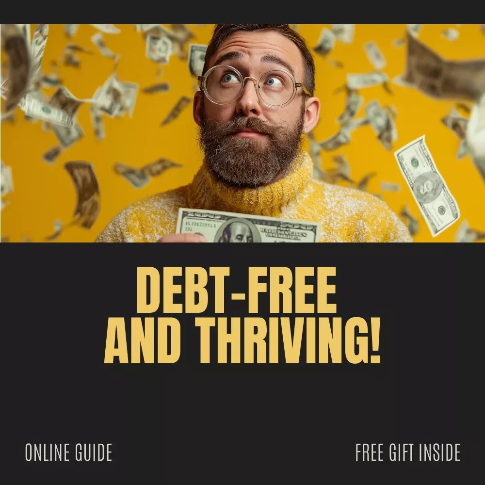 Debt-Free & Thriving! | Printable Financial Checklist for Smart Money Management | Step-by-Step Planner on How to Budget and Pay Off Debt | Instant Digital Download