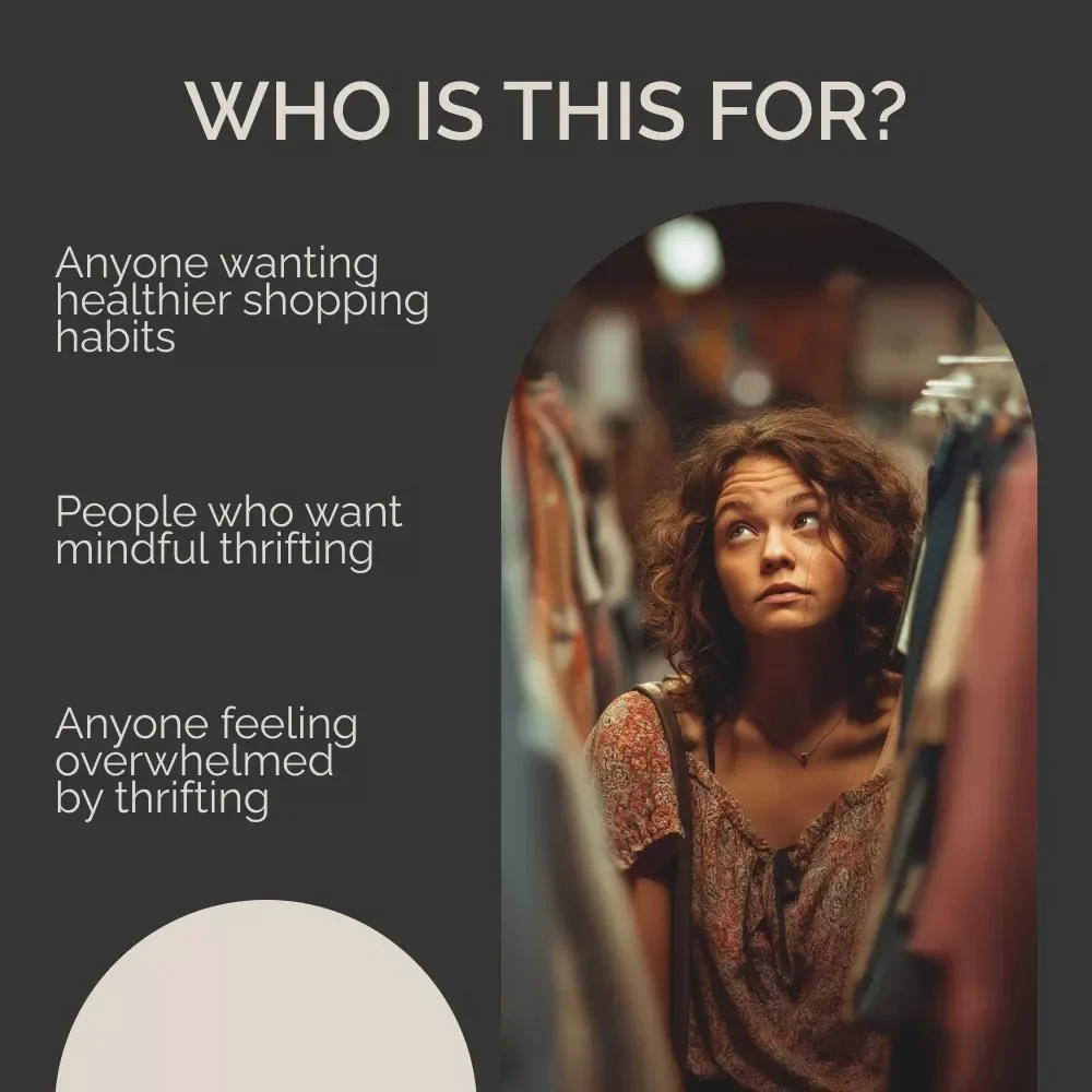 Overcoming the Thrill of the Thrift Store Rush | Ebook Guide for Thrifting Addiction | Digital Download for Mindful Shopping & Healthy Habits
