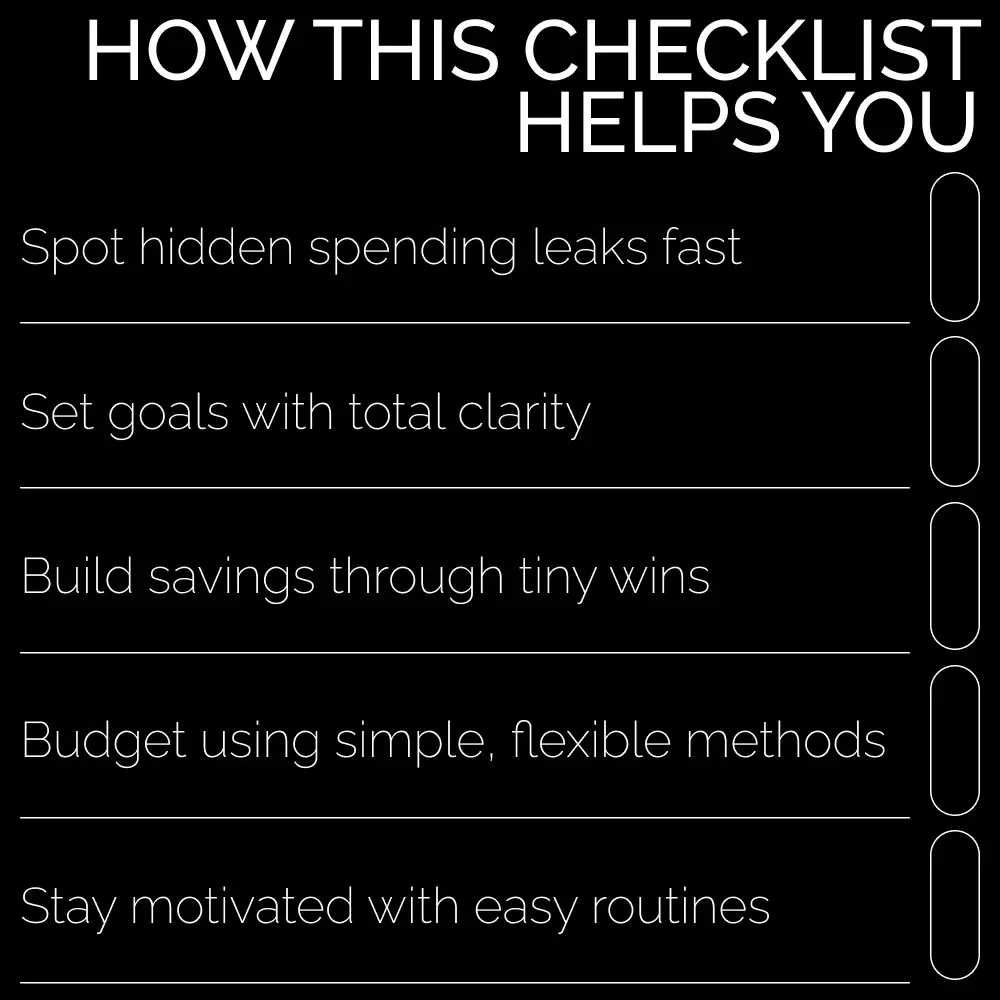 The Ultimate Money-Saving Checklist 💸✨ | Digital Download Checklist for Budgeting, Financial Planning & how to save money better | Printable Savings Guide for Debt-Free Living & Goal Setting