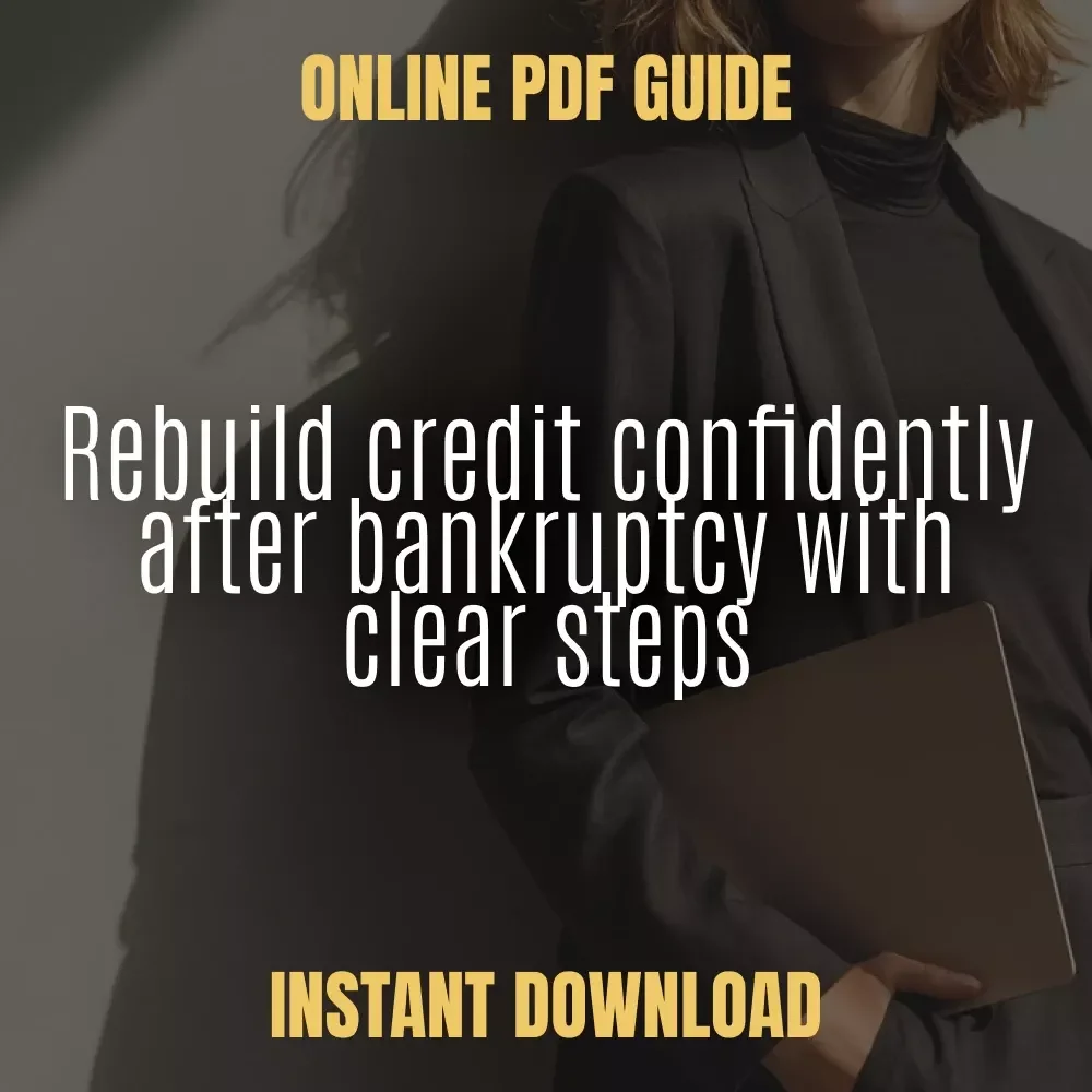 Bouncing Back & Repairing Credit After Bankruptcy | Rebuild Credit Guide, Credit Repair eBook, Bankruptcy Recovery Checklist, Financial Healing Digital Download
