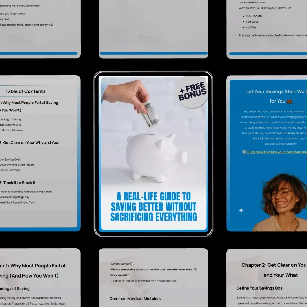 A Real-Life Guide to Saving Better Without Sacrificing Everything | Personal Finance Ebook for Beginners | Money-Saving Planner | Budgeting Tips