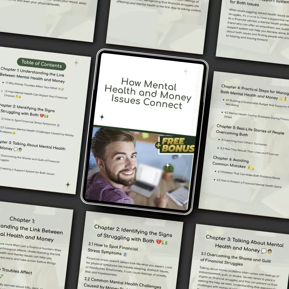 How Mental Health and Money Issues Connect – Practical Guide to Understanding mental health and money problems, Financial Stress & Emotional Well-Being (Digital Download)