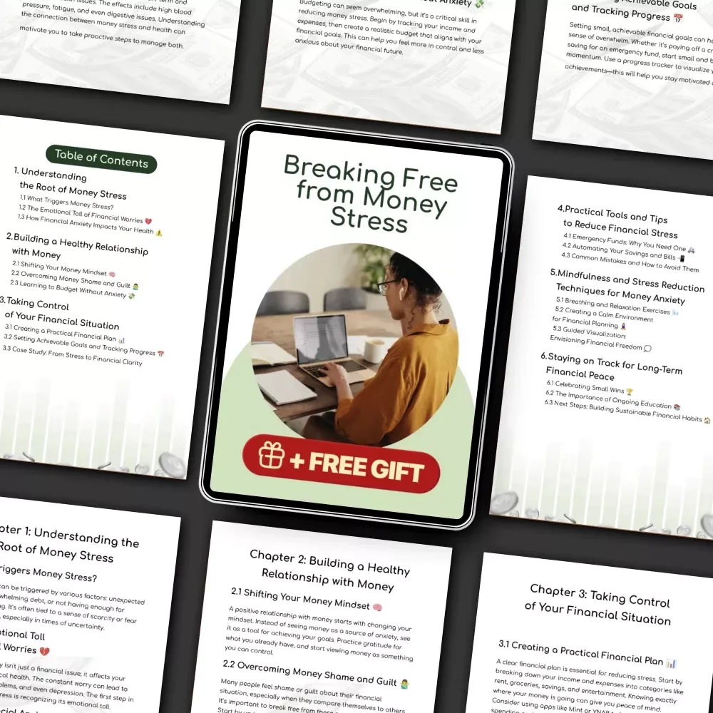 Breaking Free from Money Stress | Digital eBook for Reducing Stress Over Money | Practical Steps to Financial Clarity and Peace