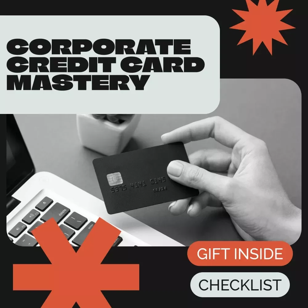 Corporate Credit Card Mastery Checklist | How to Manage Corporate Credit Cards for Small Business, Finance Teams & Entrepreneurs | Digital Download