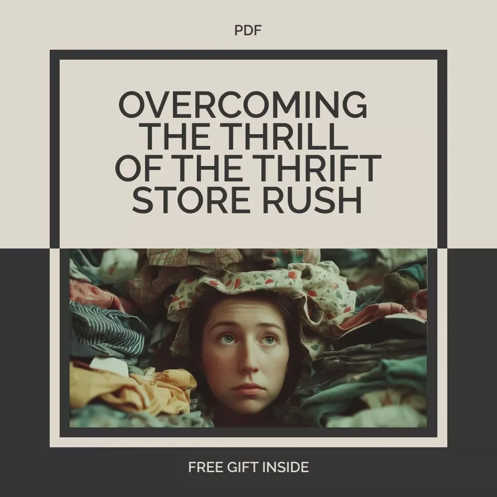 Overcoming the Thrill of the Thrift Store Rush | Ebook Guide for Thrifting Addiction | Digital Download for Mindful Shopping & Healthy Habits