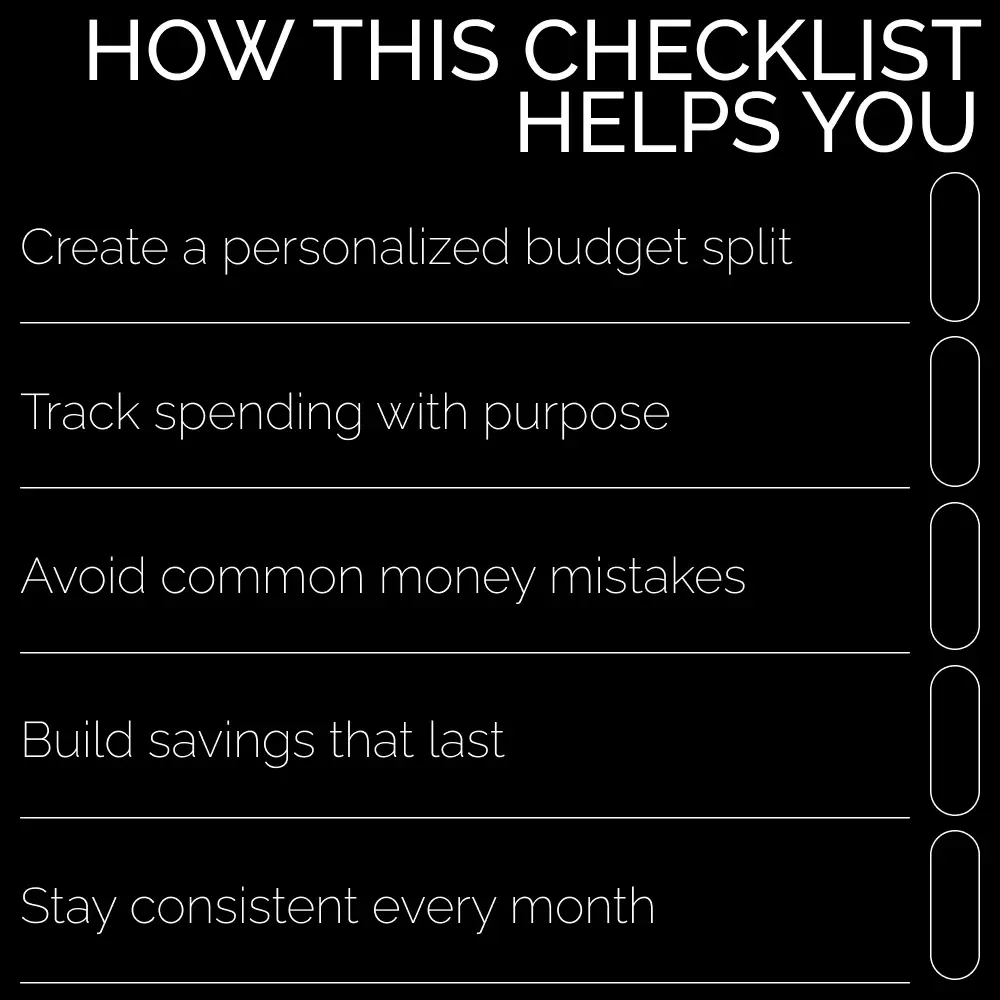 The Income Allocation Action Plan | Printable Budgeting Checklist for Smart Money Management | Step-by-Step Guide on How to Allocate Income | Digital Download