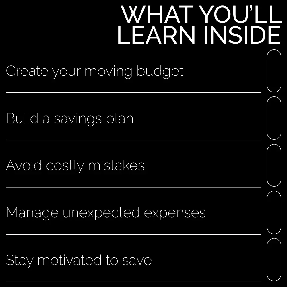 The Ultimate Guide to Saving Money for Moving Out! | Step-by-Step Budgeting and Savings Planner | Learn How to Save Money to Move Out with Confidence | Digital Download