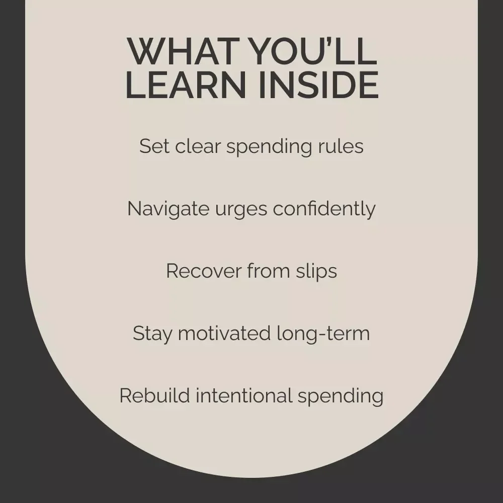 The No-Buy Year: Reset, Save & Reclaim Your Spending Power | Practical Ebook Guide on how to do a no buy year, Mindful Spending Reset & Financial Detox