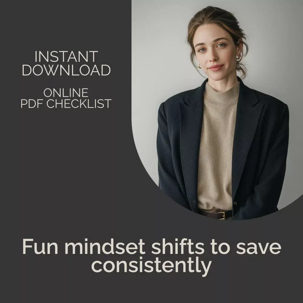 Fun Mind Hacks to Build a Saving Habit That Sticks – Easy Checklist with mental tricks to stick saving habit | Digital Download
