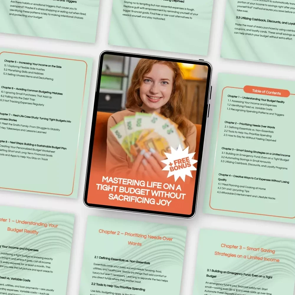Mastering Life on a Tight Budget Without Sacrificing Joy – Practical Budgeting Guide, Money Management eBook, Financial Planning Digital Download