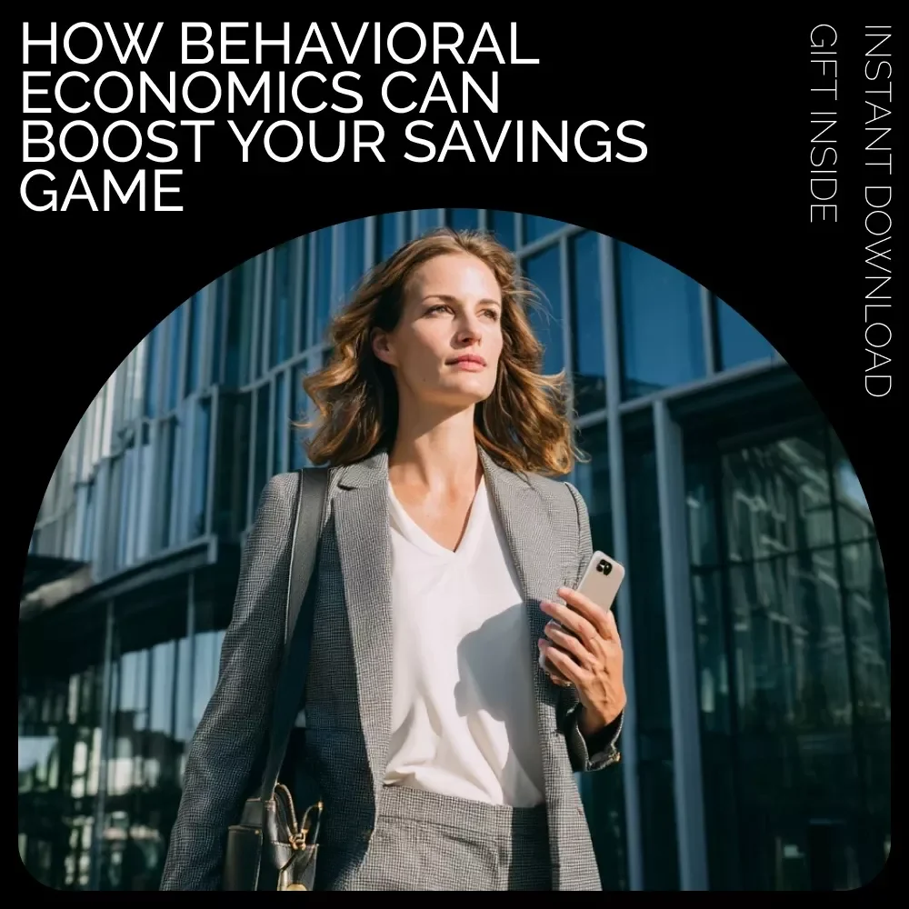 How Behavioral Economics Can Boost Your Savings Game | Behavioral Economics and Saving Guide | Digital Download for Smarter Money Habits