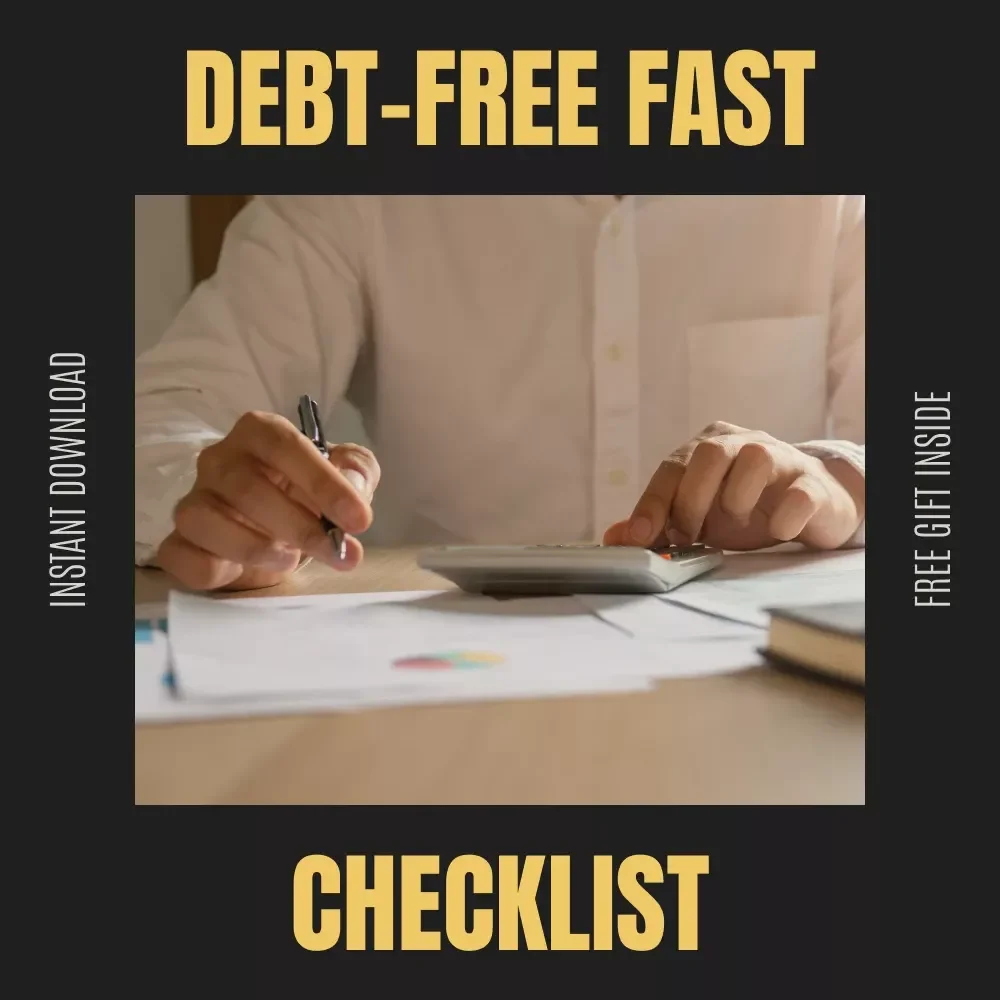 Debt-Free Fast Checklist 💸 | Achieve Financial Freedom Quickly | Digital Download Guide