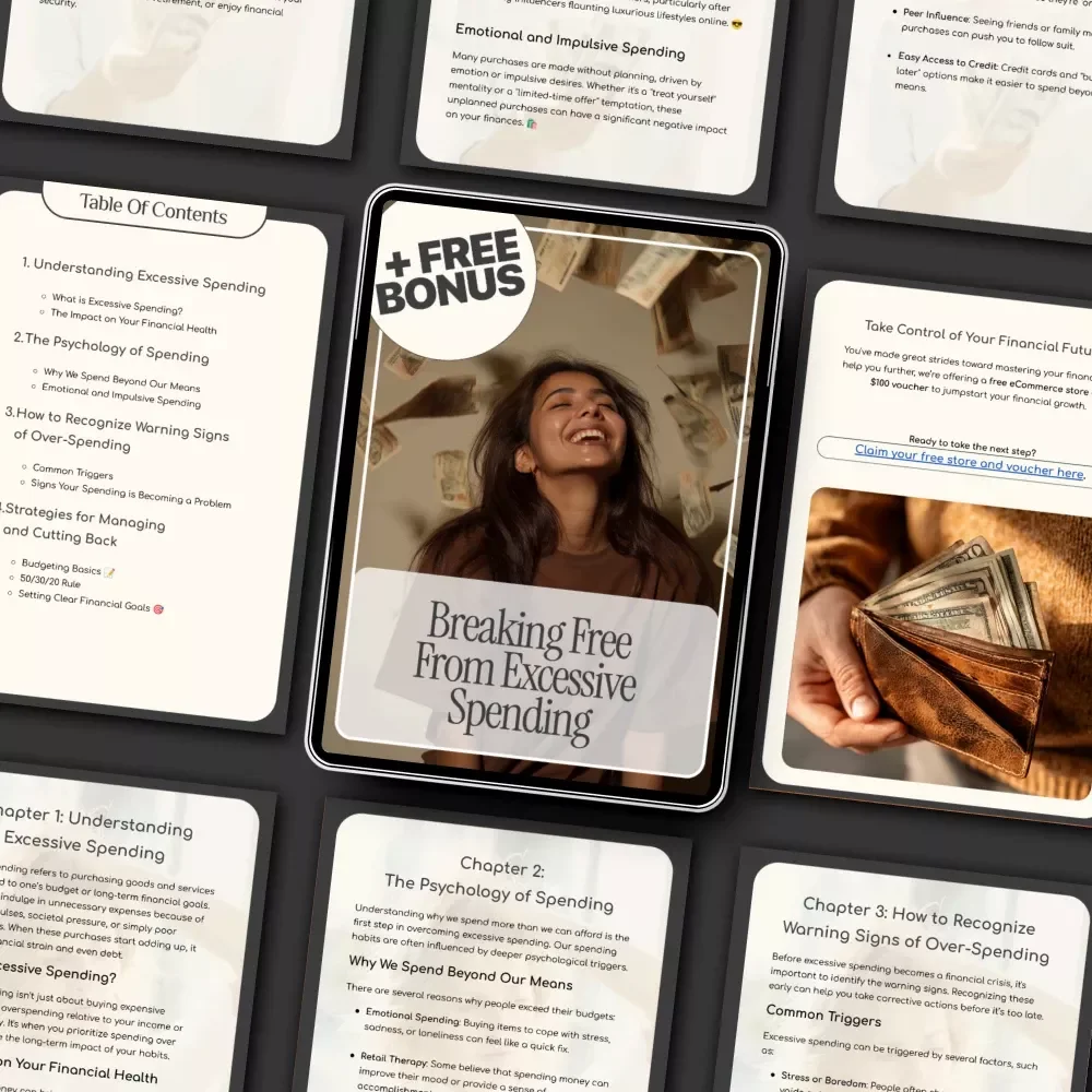 Breaking Free from Excessive Spending | Budgeting eBook for Financial Wellness | Personal Finance Guide for Curbing Excessive Spending & Building Better Money Habits