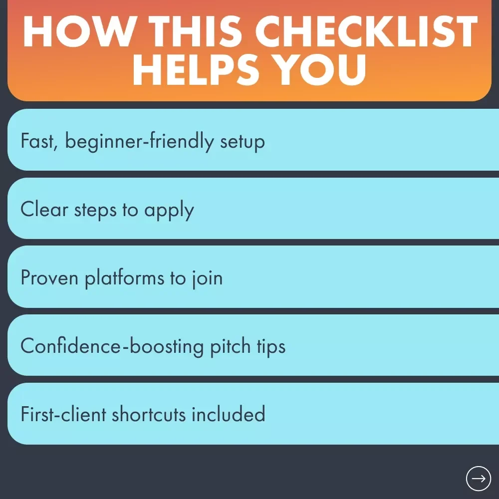 Freelance Job Finder Checklist | Beginner-Friendly Digital Download | Ultimate Guide to Where to Find Freelance Jobs Online for Beginners | Printable + Instant Access